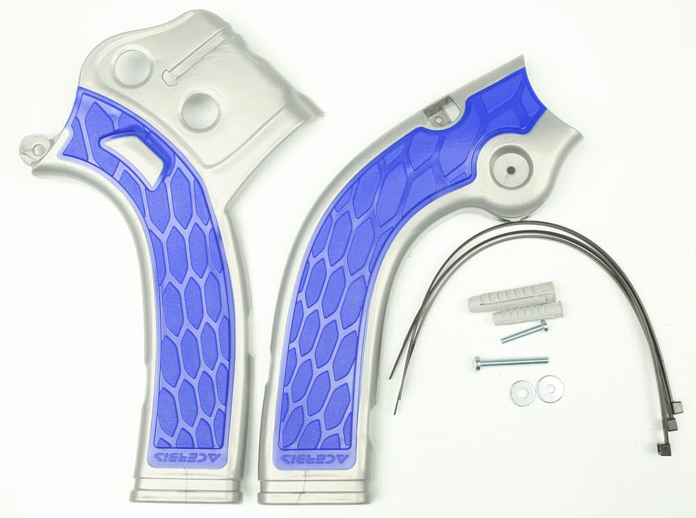 Acerbis X-Grip Frame Guard Silver/Blue