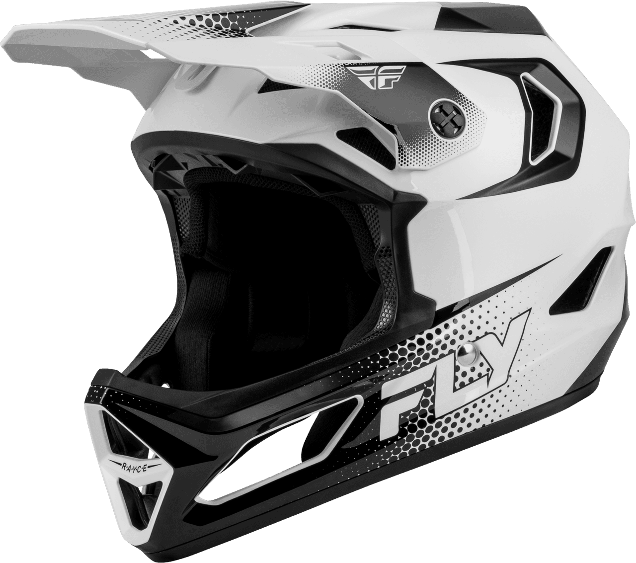 Fly Racing Rayce Sonar Bicycle Helmet White/Black SM