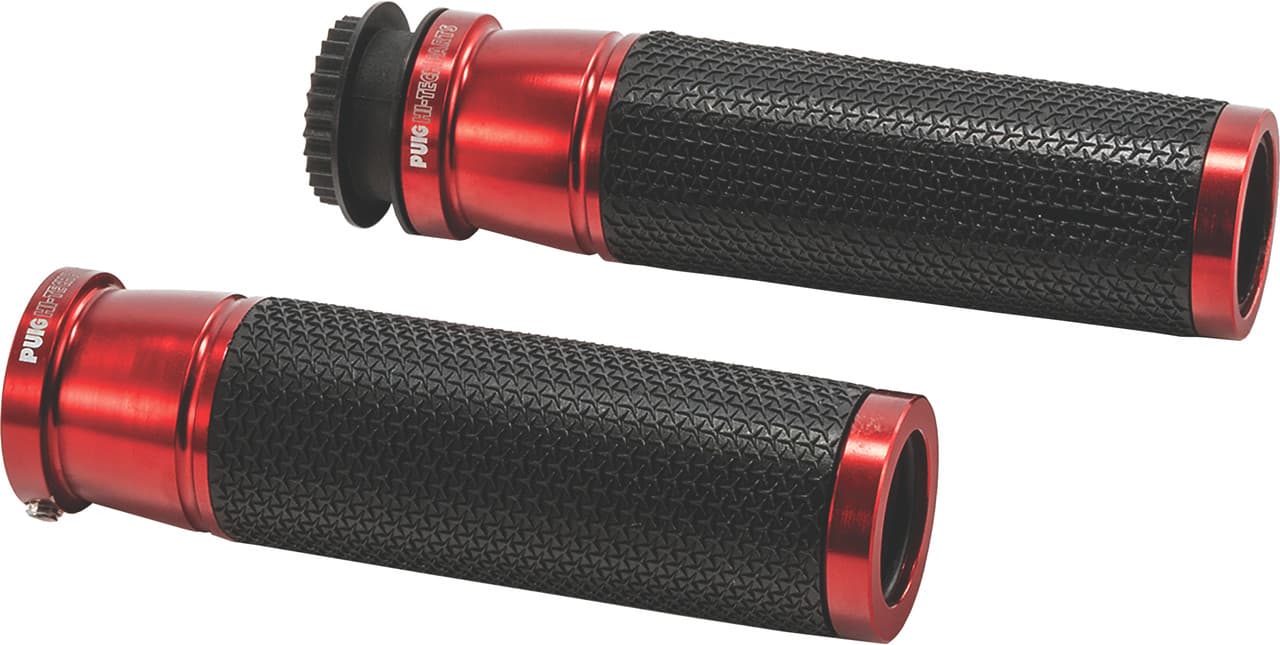 Puig Grips Hi-Tech Accent Red Pair