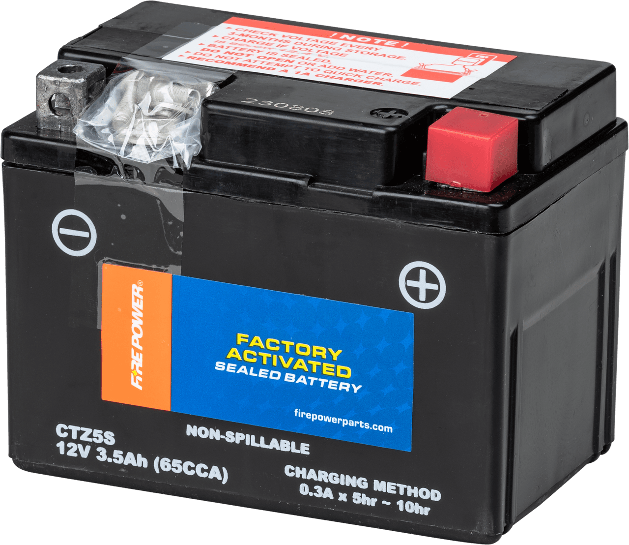Fire Power Battery CTZ5S Sealed Factory Activated
