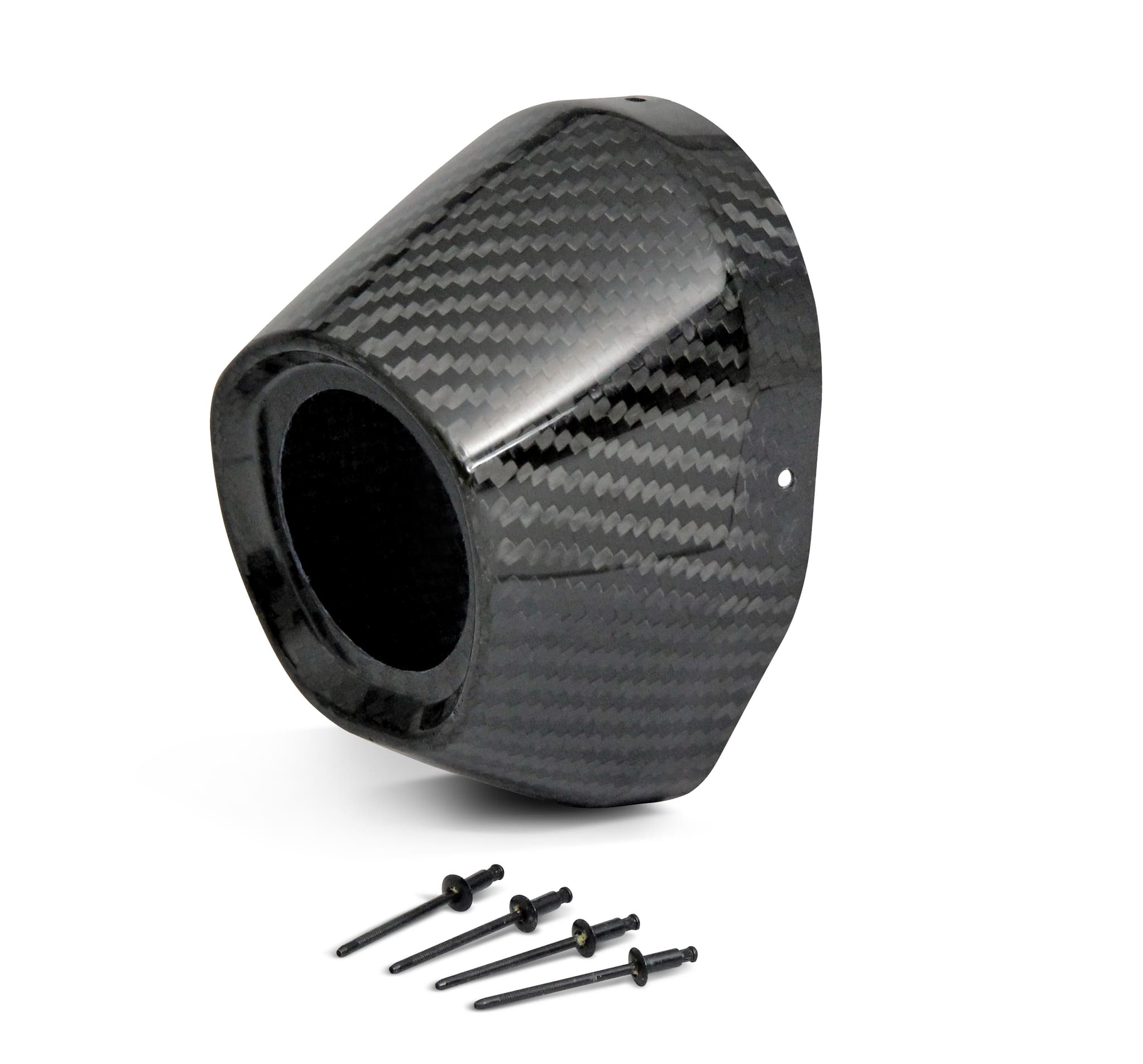 Pro Circuit Carbon End Cap 3.5" Hole 1 3/4 TI5/TI6 Cap/Rivets