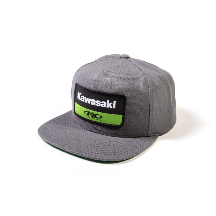 FACTORY EFFEX KAWASAKI VICTORY SNAPBACK HAT / CHARCOAL GRAY