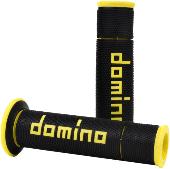 Domino Racing A450 Road Racing Grips Black/Yellow Pair
