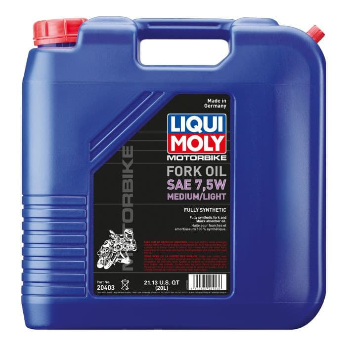 LIQUI MOLY MOTORBIKE FORK OIL 7,5W MEDIUM/LIGHT 20 LITER