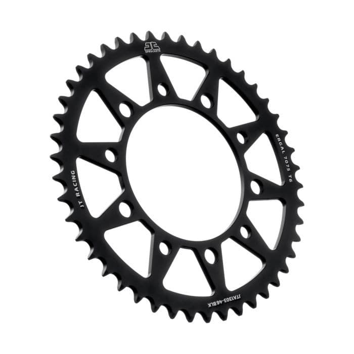 REAR ALLOY SPROCKET BLACK 46-TOOTH
