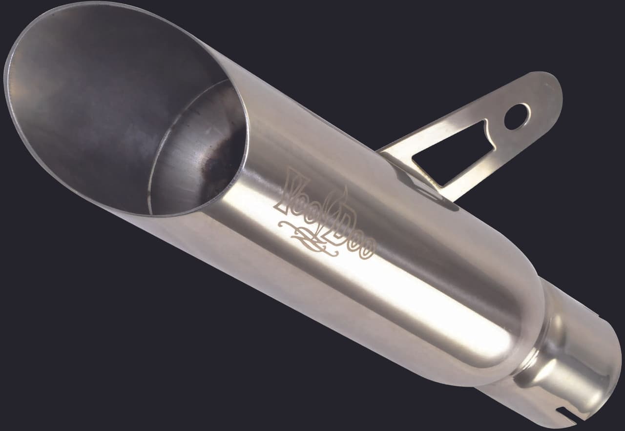 Voodoo Shorty Exhaust Single Muffler Polished