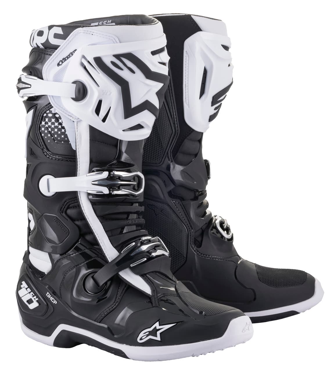 Alpinestars Tech 10 Boots Black/White Size 11
