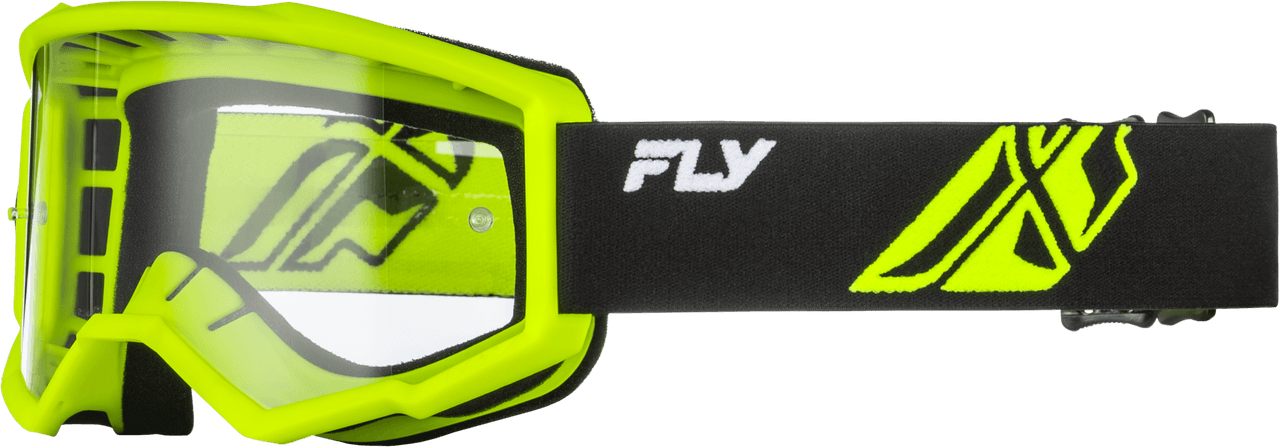 Fly Racing Focus Goggle Black/Hi-Vis W/ Clear Lens