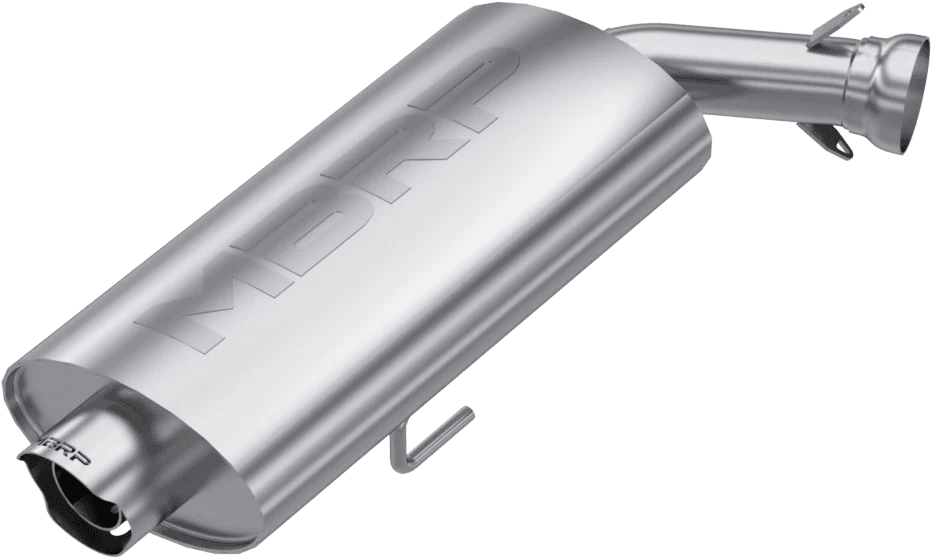 Mbrp Single Slip-On System W/ 3" Oval Sport Muffler Chrome