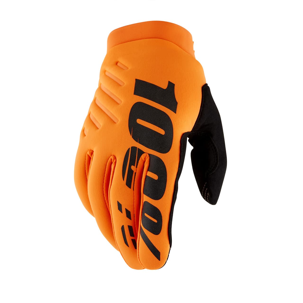 100-PERCENT Brisker Gloves Fluo Orange/Black 2X