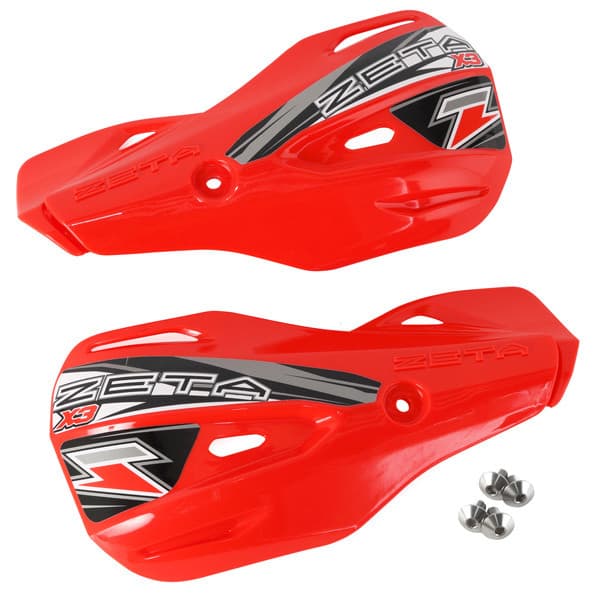 Zeta X3 Handguard Shield Red