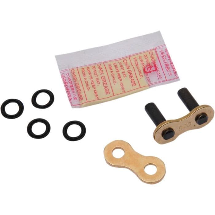 D.I.D CONN LINK 520ATV2 G&B ZJ PRESS FIT RIVET TYPE GOLD & BLK