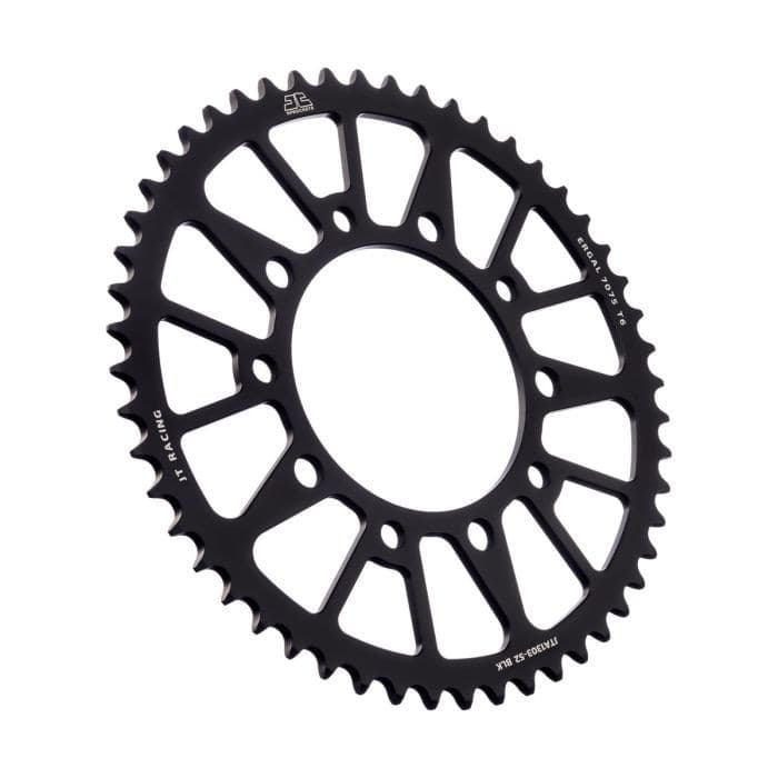 REAR ALLOY SPROCKET BLACK 52-TOOTH