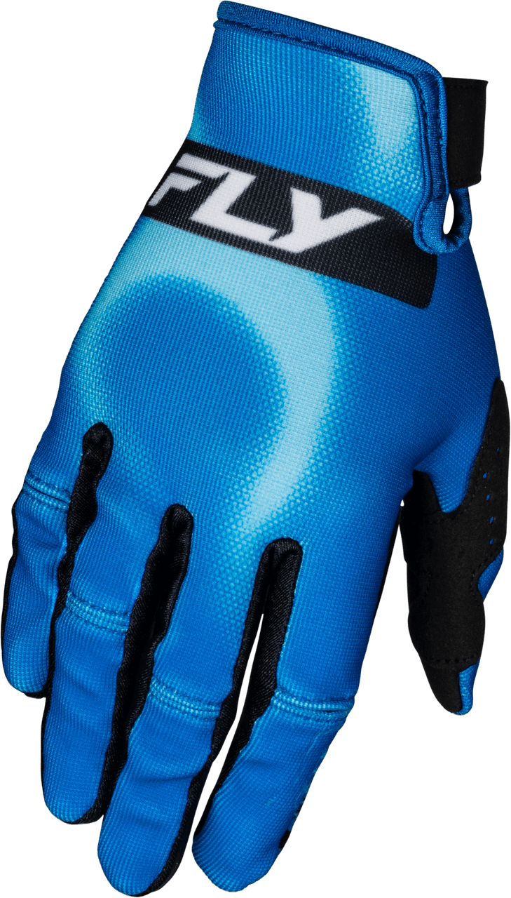 Fly Racing Youth Kinetic Torch Gloves Light Blue/Blue YM
