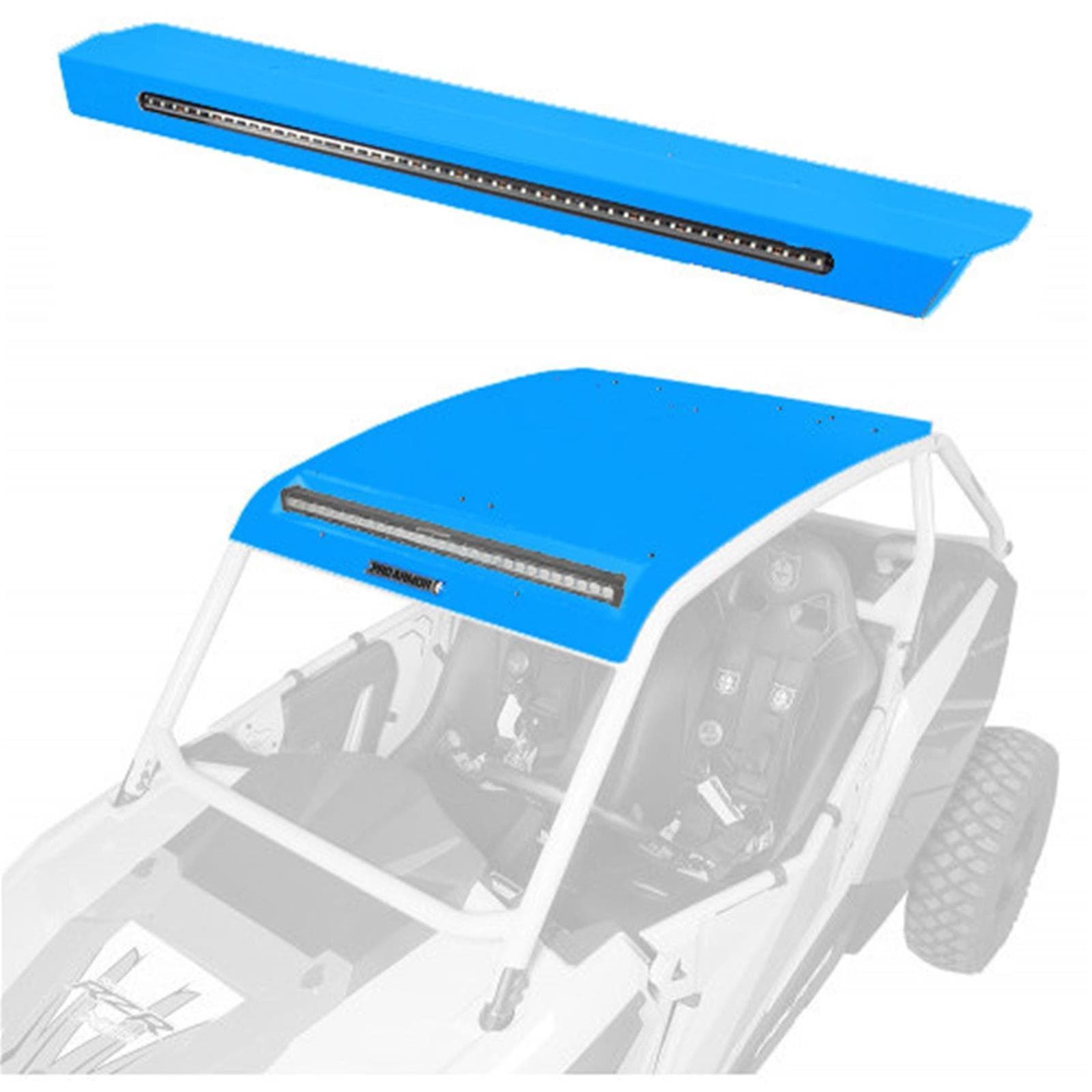 Pro Armor Asylum Roof W/Rear Light & Light Bar Pocket Sky Blue