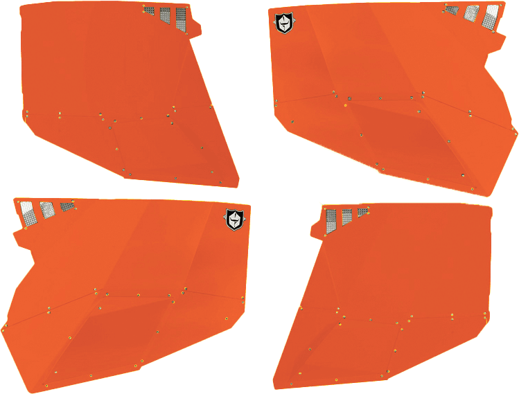 Pro Armor Stealth Door Alluminum Skins Orange Rust Metallic Polaris