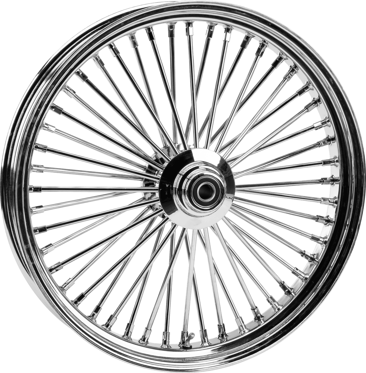 HardDrive Front 48-SPK Sd Chrome 23X3.5 Wide-Hub 25M Axl 00 Ltr