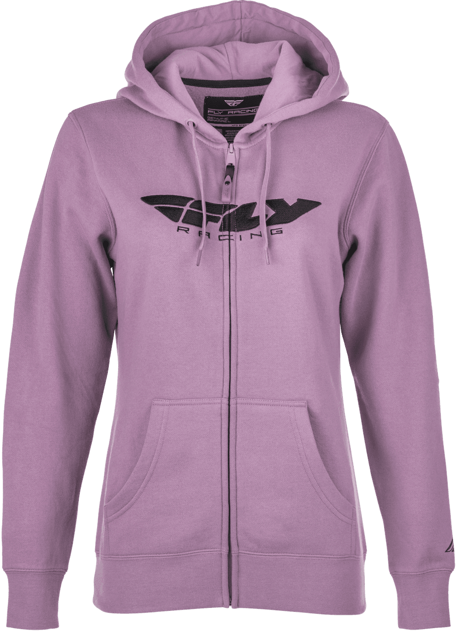 Fly Racing Women'S Fly Corporate Zip Up Hoodie Mauve MD