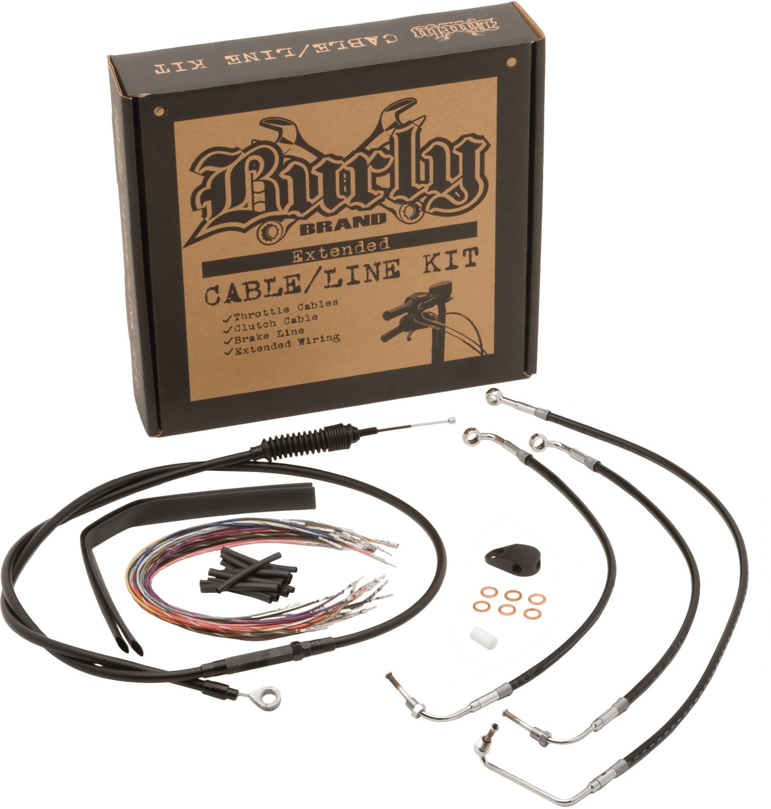 BURLY CNTRL KIT 14" APE BLACK NON-ABS