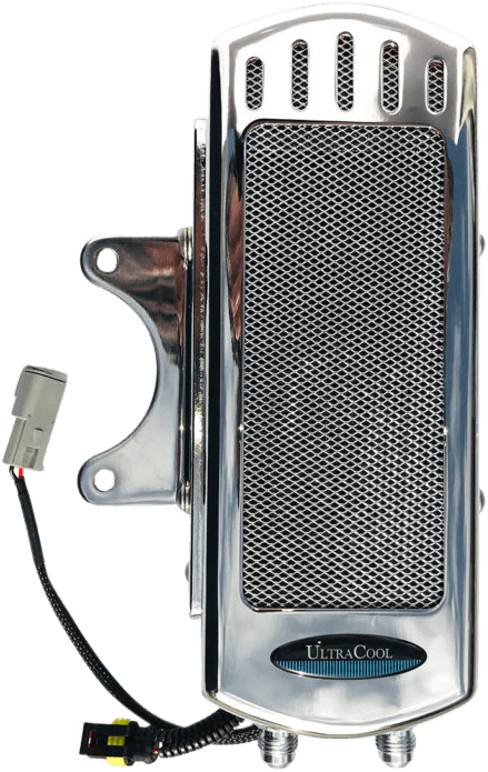 Ultracool Side Mount Oil Cooler M8 Touring `17-23 Chrome