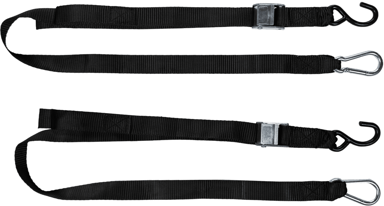 Fire Power 1.5" X 6' Tie-Down Soft-Tie Black 2/Pack