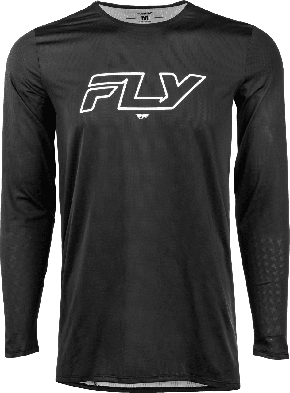 Fly Mtb Enduro Long Sleeve Jersey Black/White 2X