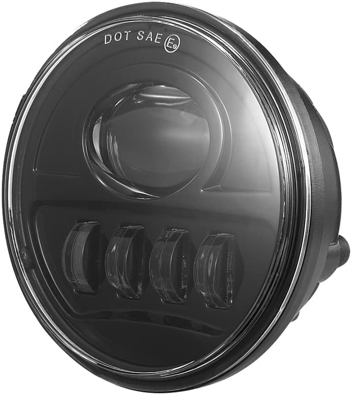 Pathfinder 4.5" Modern LED Passing Lamps Kit Black