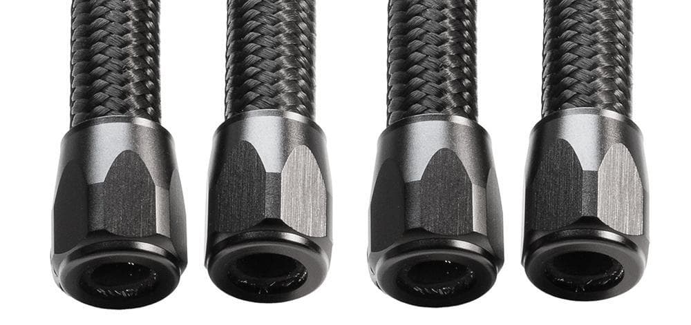 HOSE FINISHER 3/8" BLACK ANODIZED 4PK
