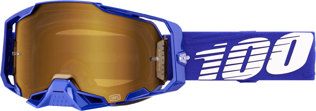 100-PERCENT Armega Goggle Klein Mirror True Gold Lens