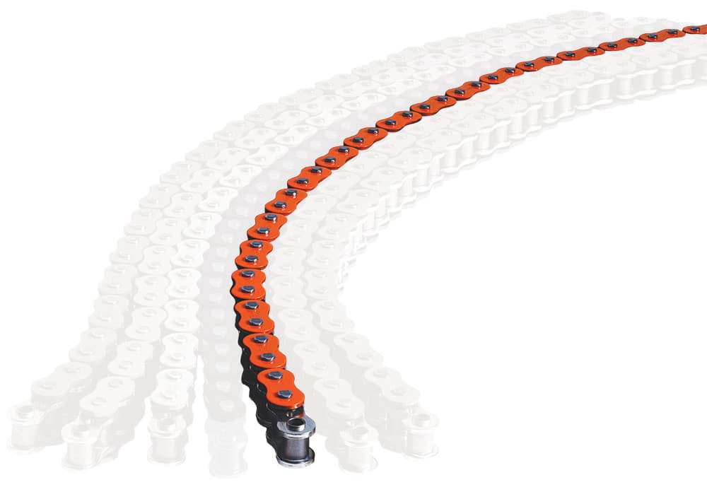 Ek Chain MVXZ2 X-Ring 520-120L Orange