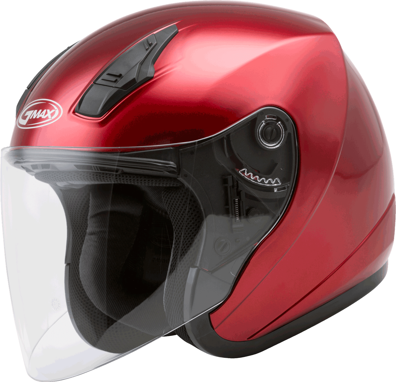 Gmax OF-17 Open-Face Helmet Candy Red SM