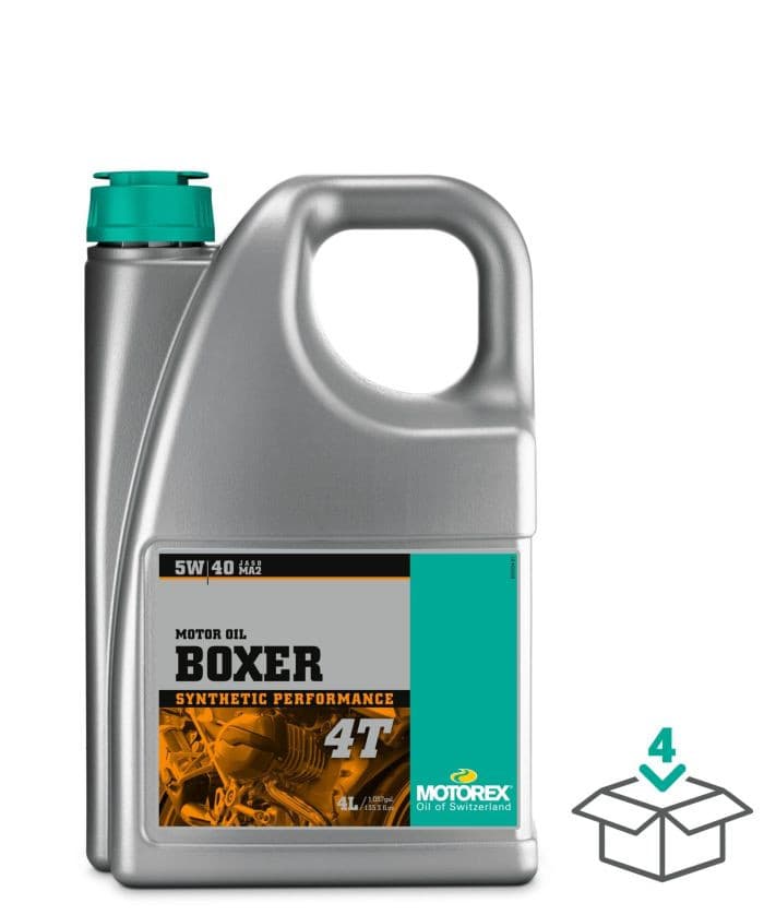 Motorex Boxer 5W40 4T 4L (4/CASE Sold Each)