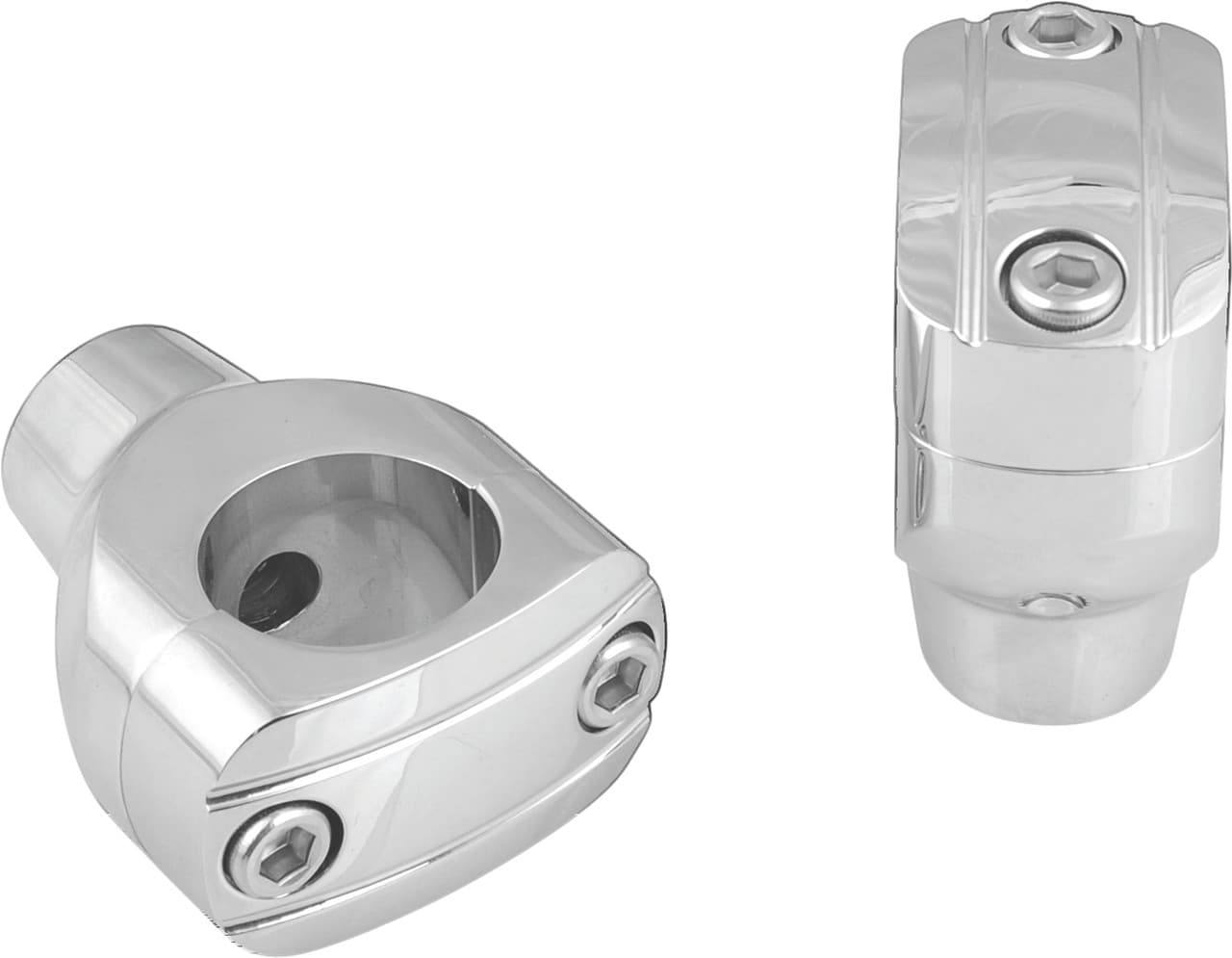 HardDrive 2" Grooved Chrome Risers