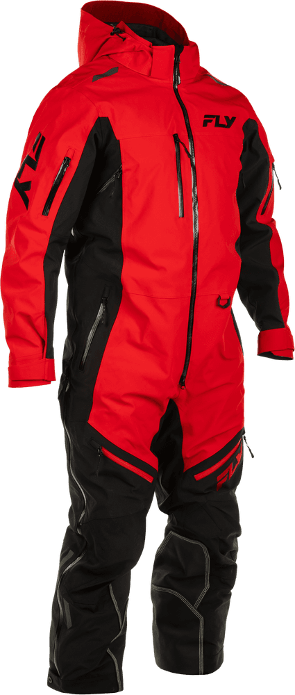 Fly Racing Cobalt Shell Snowbike Monosuit Red/Black Large
