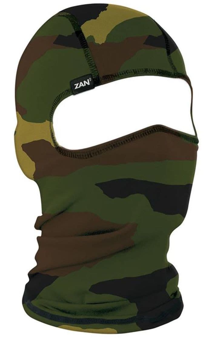 ZAN POLYESTER BALACLAVA WOODLAND CAMO