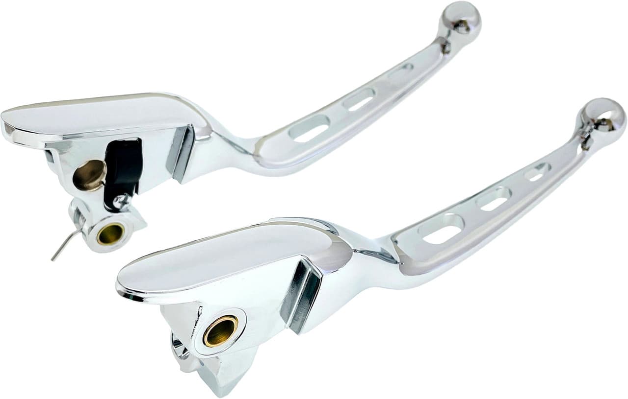 3-HOLE LEVER SET CHROME FLT 21-25 CBL CLUTCH