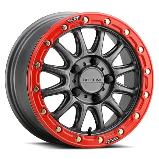 Raceline Alpha Bdlk 15X7 5/4.5 (+53MM) Gunmetal/Red