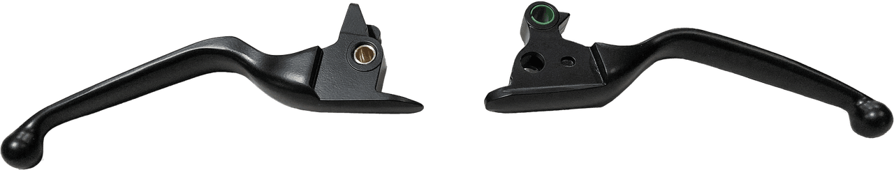 HardDrive Smooth Lever Set Black Softail 15-17