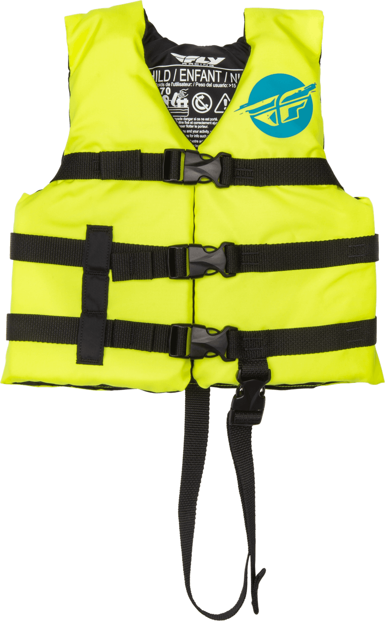 Fly Racing Child Flotation Vest Hi-Vis/Blue