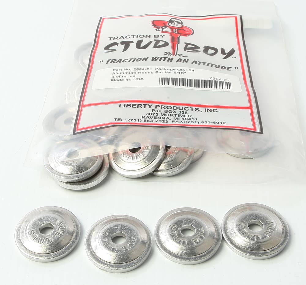 Stud Boy Power Plate Round Backers 24/Pack