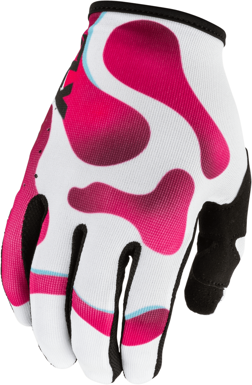Fly Racing Lite Vibe Gloves White/Pink/Blue XS