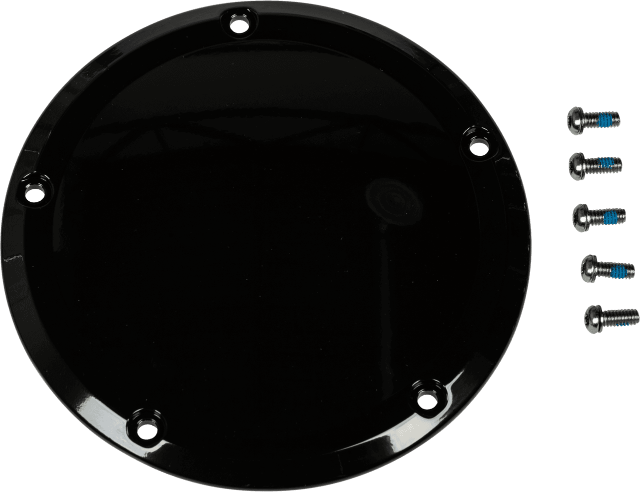 HardDrive Smooth Derby Cover Gloss Black Touring 16-UP