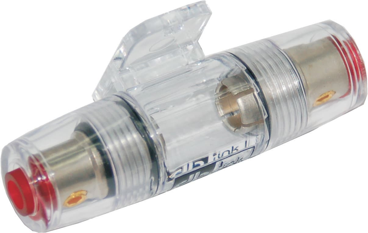 Namz Custom Cycle Power Single Nickel Plated 4/8 Gauge IN Line Fuse Holder