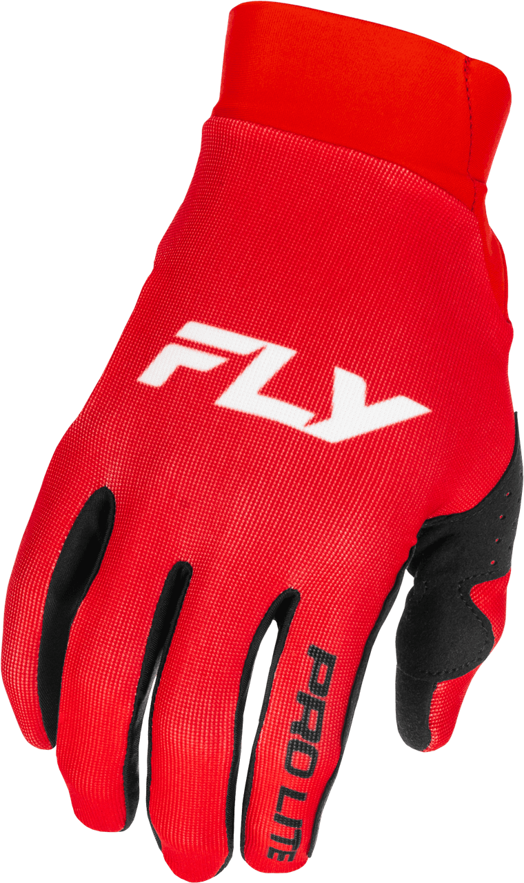 Fly Racing Pro Lite Gloves Red/White MD