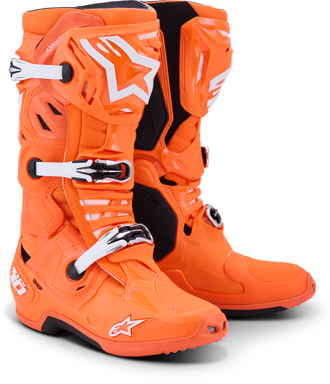 Alpinestars Tech 10 Supervented Orange Fluo/Black/White 12