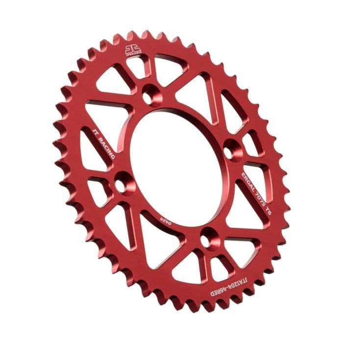 REAR ALLOY SPROCKET RED 46 TOOTH