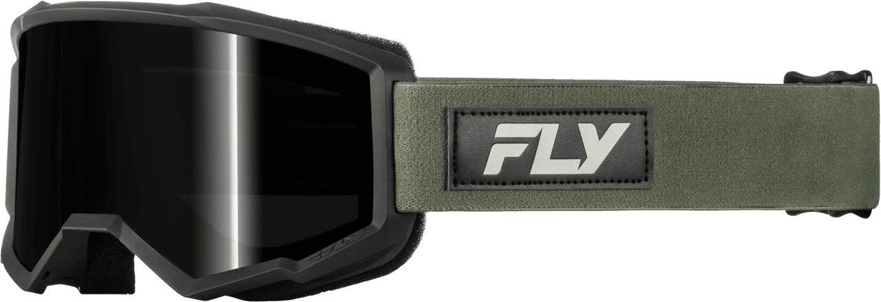 Fly Racing Focus Sand Goggle Green/Black W/ Dark Smoke Lens