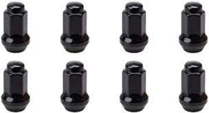 LUG NUT 10MM X 1.25 BLACK CONICAL (TAPERED)
