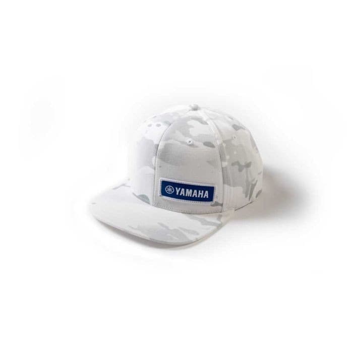 FACTORY EFFEX YAMAHA CAMO SNAPBACK HAT / WHITE