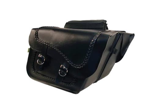 BRAIDED SERIES LARGE SLANT SADDLEBAG SET
